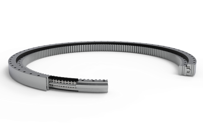 外圈帶齒六排圓柱滾子轉(zhuǎn)盤(pán)